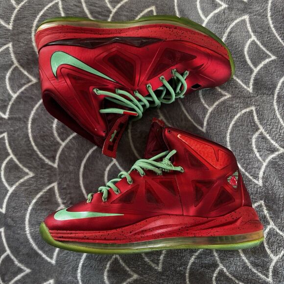 Nike LeBron 10 Christmas 2012 Red/Green OG Basketball Shoe Sz 10.5 main image 16